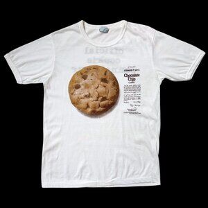 80s vintage chocolate chip cookie t-shirt Official Cookie Connoisseur 1980s.